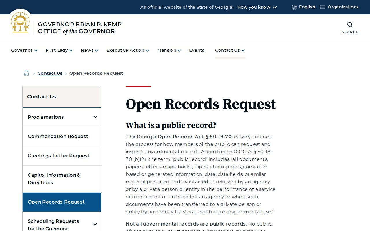 Echols County court records Georgia Open Records guidance