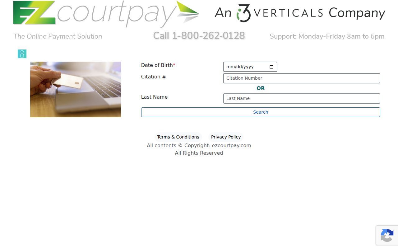 Echols County traffic court records EZCourtPay search fields